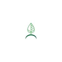 Leaf icon logo template vector