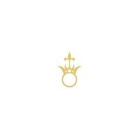 Crown Concept Logo icon Design vector