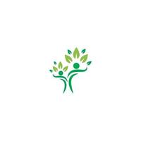 People tree care logo vector