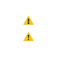 Warning, Prohibition, Exclamation mark beware icon logo template vector