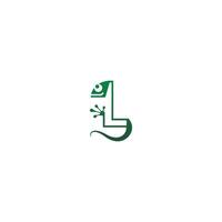 Chameleon font, letter logo icon design vector