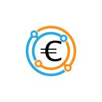 Crypto coin icon design concept vector