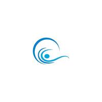 Wave icon logo vector