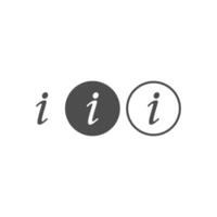 Info, help,letter  i,  information icon design vector