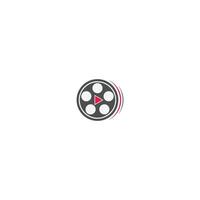 Roll movie icon logo vector