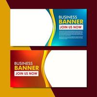 professional business banner template vector