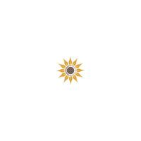 concepto de icono de logotipo de flor de sol vector