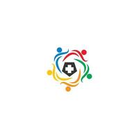 Community care, teamwork concept Logo vector
