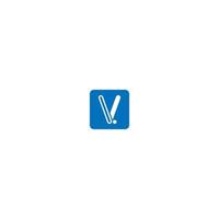 concepto de diseño de logotipo letra v vector