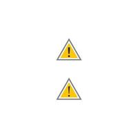 Warning, Prohibition, Exclamation mark beware icon logo template vector