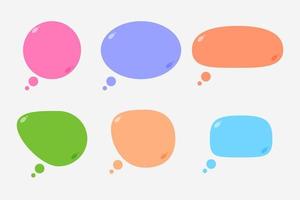 Colorful speech bubble vector