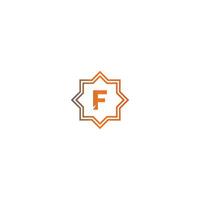 Square F logo letters design vector