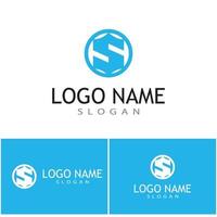 vector de diseño de logotipo de letra s corporativa empresarial