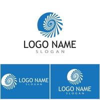 Spiral Logo Template vector symbol nature