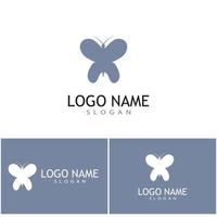 Beauty Butterfly logo Vector icon design