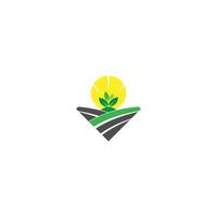 logotipo de agricultura. diseño de logotipo de hoja, concepto ecológico vector