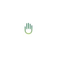 Hand logo icon vector