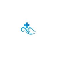 Healty wave logo icon vector