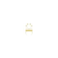 Crown Concept Logo icon Design vector