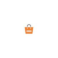 Basket, Bag, Concept online shop logo icon vector