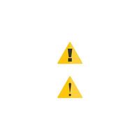 Warning, Prohibition, Exclamation mark beware icon logo template vector