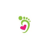 Footsteps logo icon design template vector