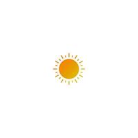 Sun logo icon template vector