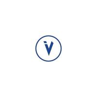 letter V logo icon, social media concept vector