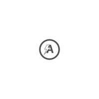 Letter A concept logo design vector