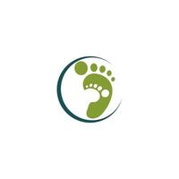 Footsteps logo icon design template vector