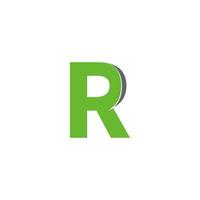 concepto de diseño de icono de logotipo de letra r vector