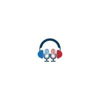 Podcast icon logo vector