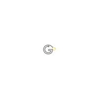 Letter G and lamp, bulp logo vector