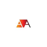 Letter AA logo combination vector