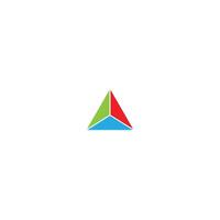 Pyramid triangle logo vector