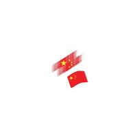 logotipo de la bandera china vector