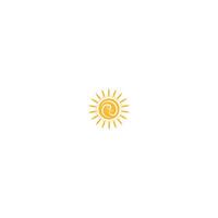 Sun logo icon template vector