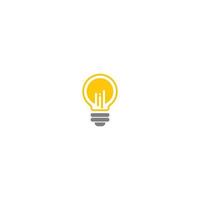 Light bulb lamp  idea logo icon vector
