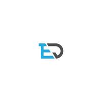 letter ed icon vector