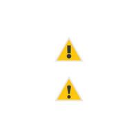 Warning, Prohibition, Exclamation mark beware icon logo template vector