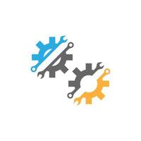 Gear Logo Template vector icon illustration