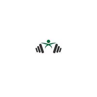 Barbel logo icon vector
