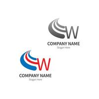 Letter W Logo Business Template Vector