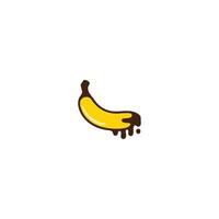 banana icons logos vector