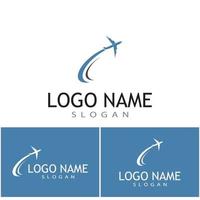 Airplane icon vector illustration design Logo Template