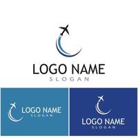 Airplane icon vector illustration design Logo Template