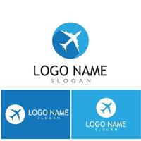 Airplane icon vector illustration design Logo Template