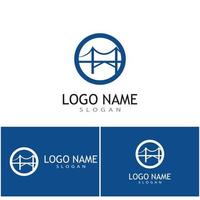 Bridge Logo Template vector icon illustration design