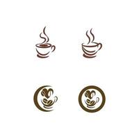 Coffee cup Logo Template vector icon design