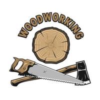 lumberjack logo design vector